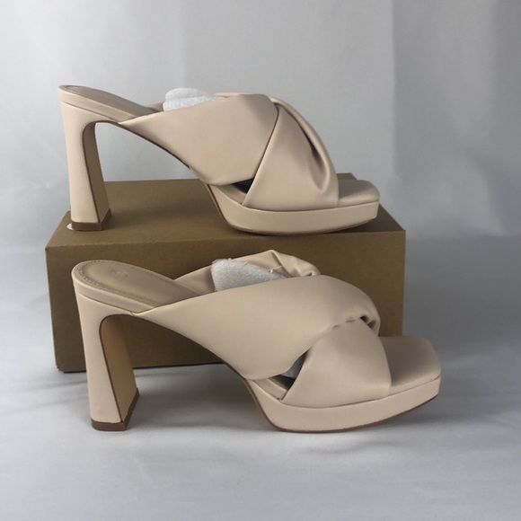 Guayonng Women’s Block Heeled Square Toe Sandals Size 7.5 - Picture 2 of 7